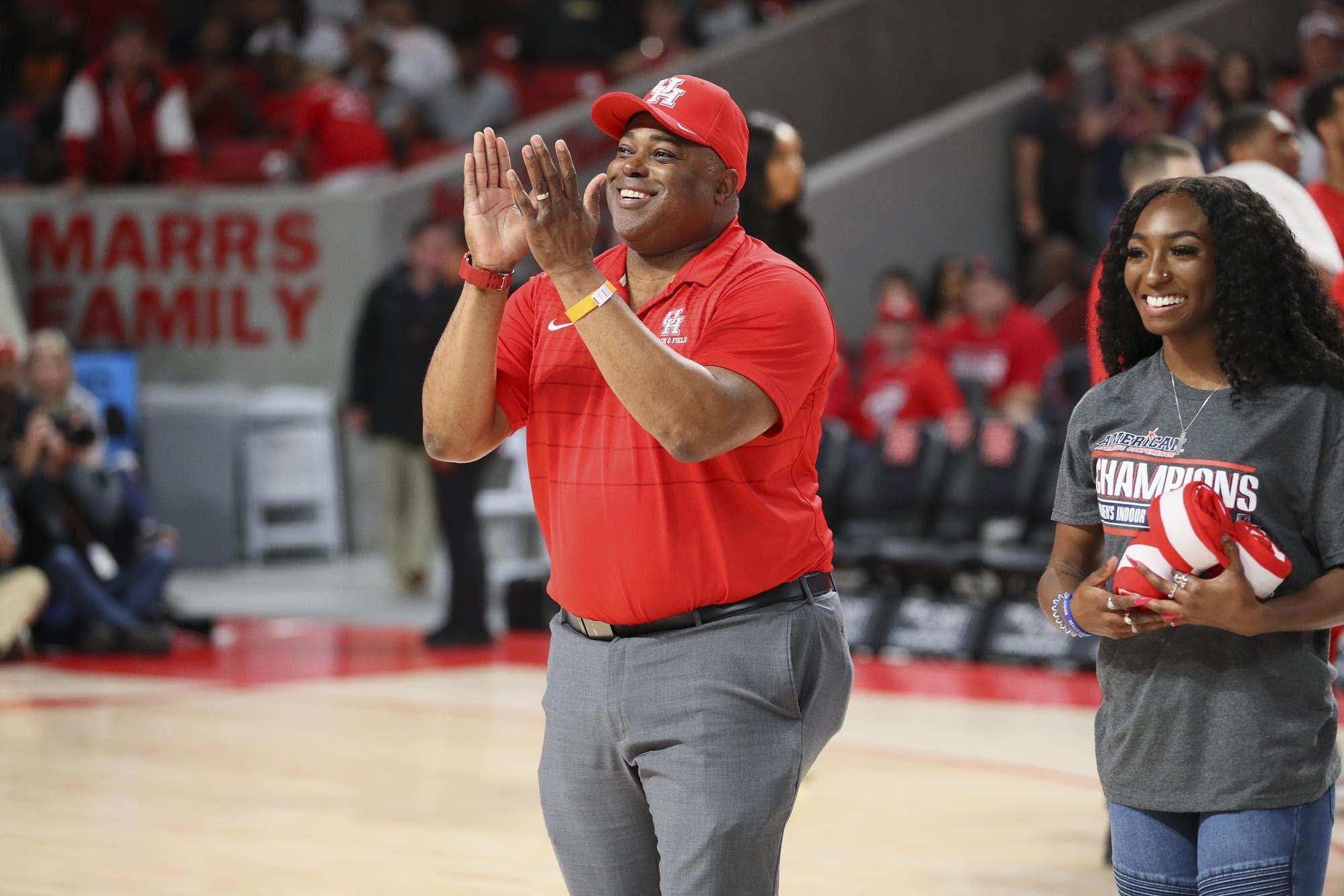 Leroy Burrell elevated the UH track and field program to another level during his 23 years as head coach. | Courtesy of UH athletics