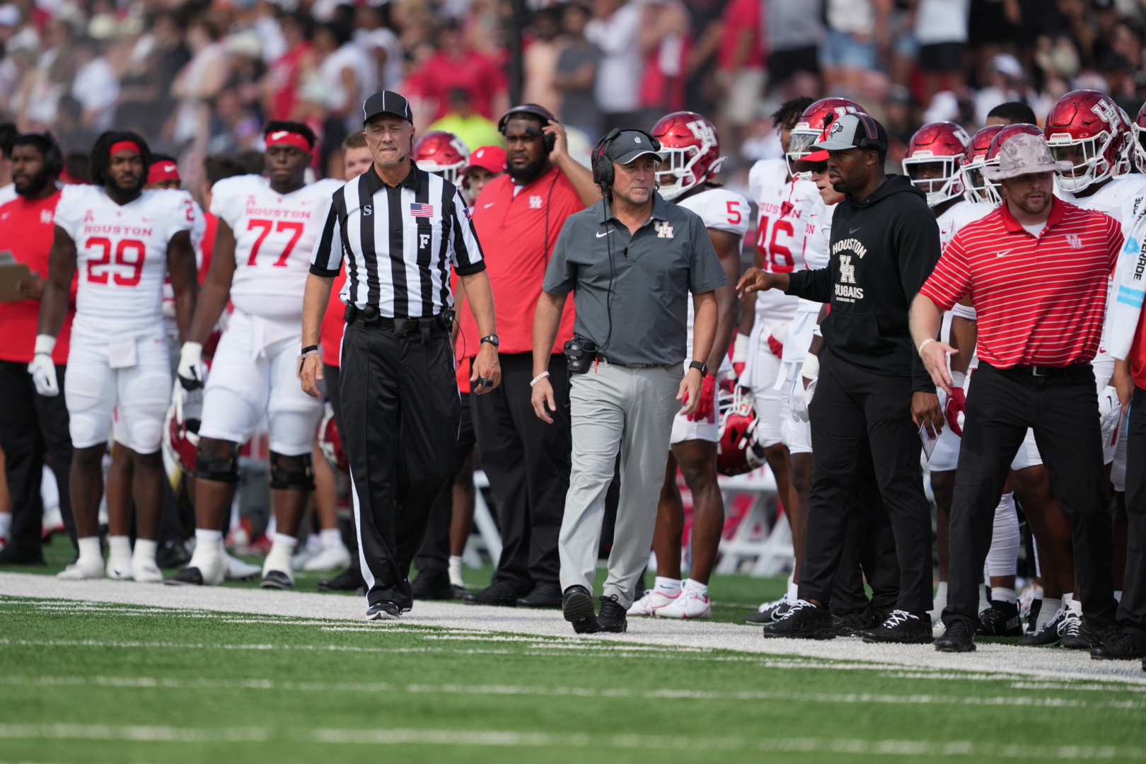 Dana Holgorsen said UH's lack of discipline was unacceptable after the Cougars' double overtime loss to Texas Tech at Jones AT&T Stadium in Lubbock on Saturday afternoon. | Courtesy of UH athletics