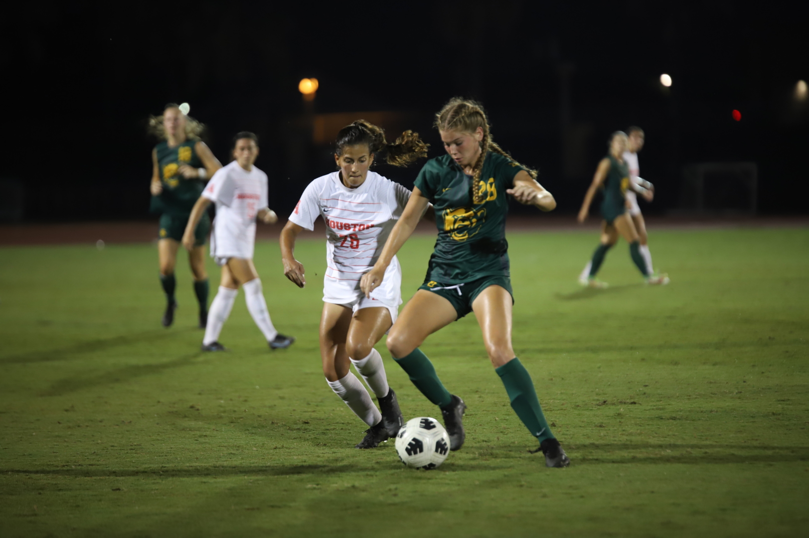 Baylor spoiled UH soccer's 2022 home opener, handing the Cougars their second loss of the season. | Anh Le/The Cougar