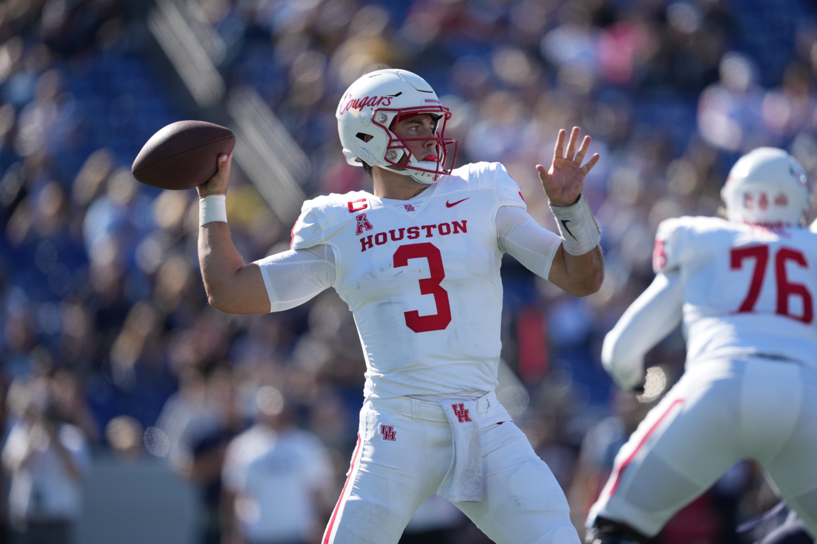 UH quarterback Clayton Tune is the reigning AAC Offensive Player of the Week for his five touchdown performance against Navy. | Courtesy of UH athletics