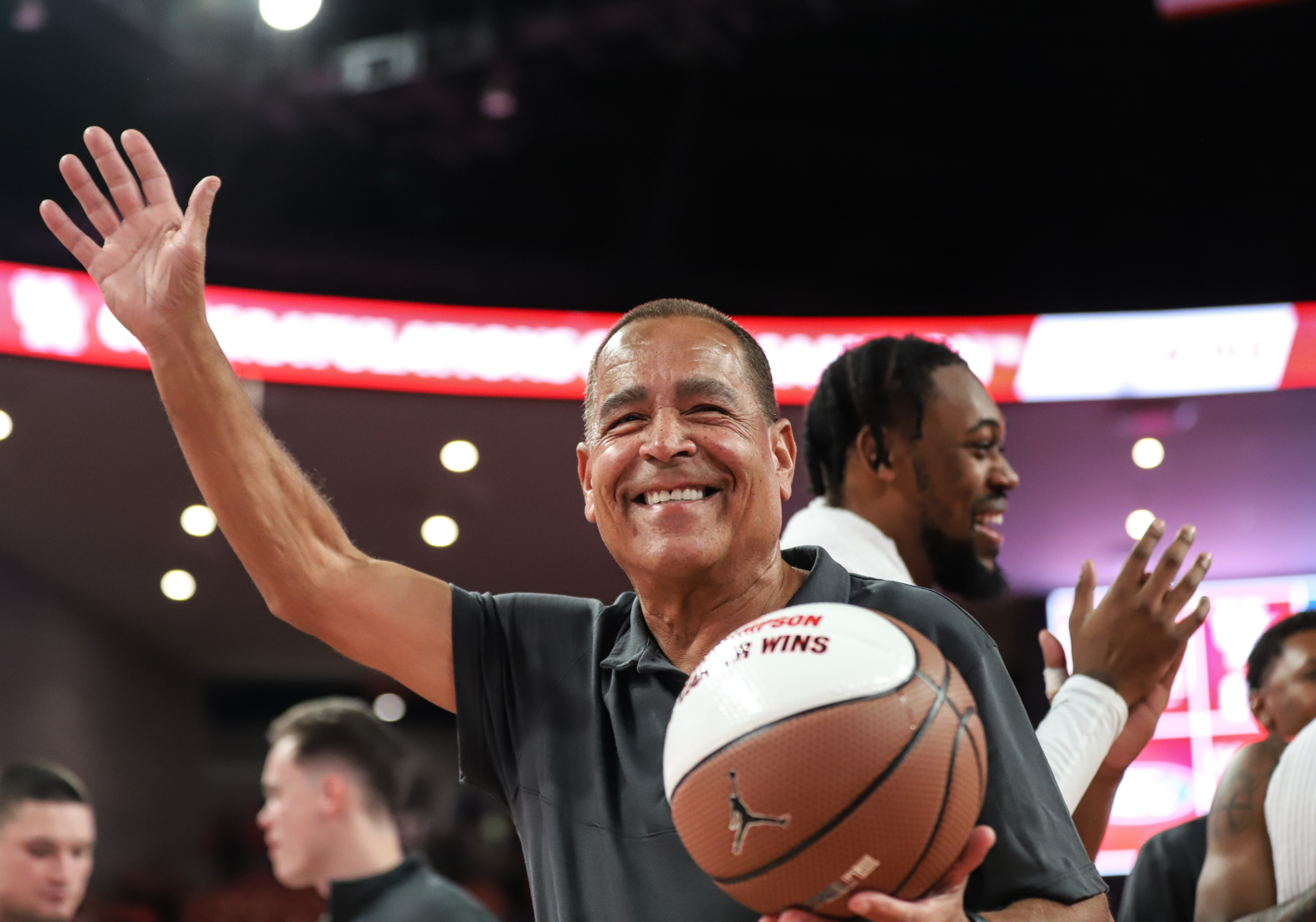 Kelvin Sampson reached win No. 700 with UH's season-opening victory over Northern Colorado on Monday night at Fertitta Center. | Sean Thomas/The Cougar