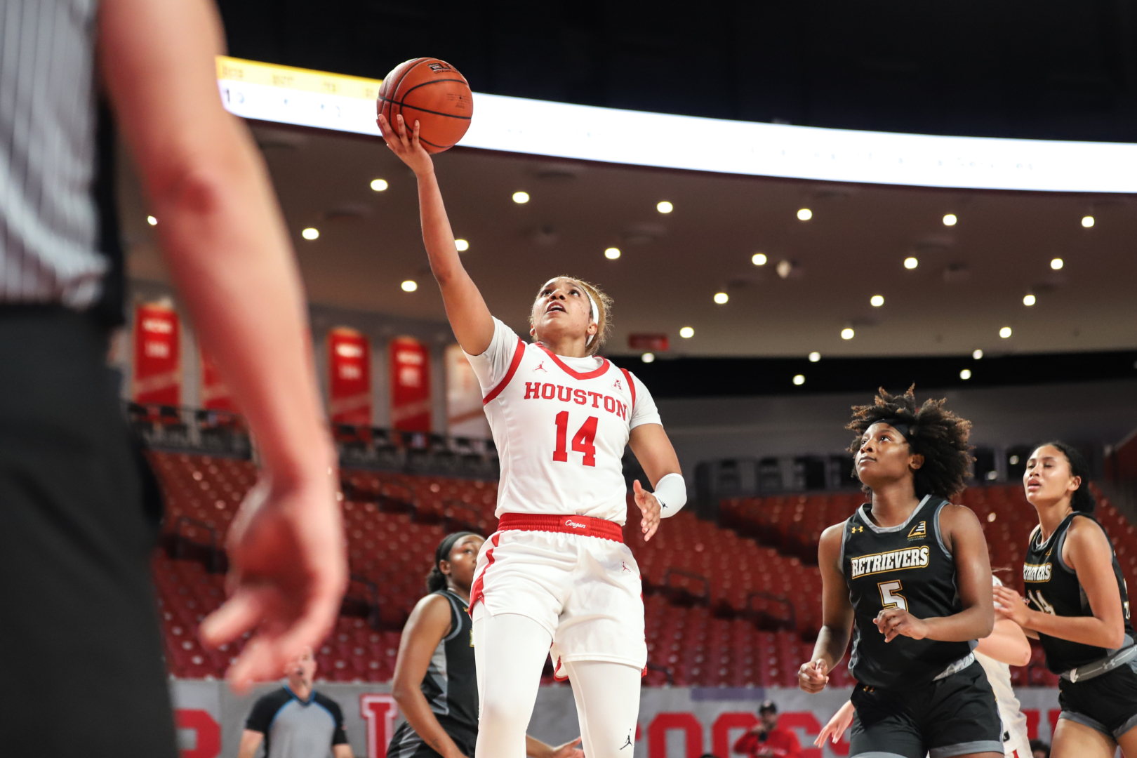 Junior guard Laila Blair led UH women's basketball with 13 points in the win over UMBC. | Sean Thomas/The Cougar