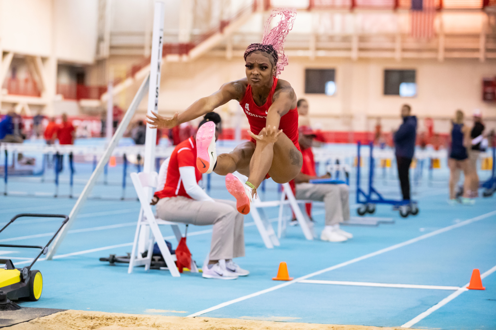 UH track and field continued its strong start to 2023 with a dominant performance at the Robert Platt Invitational. | Courtesy of UH athletics