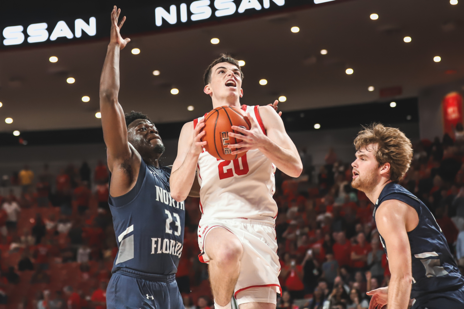 Nothing excites the Fertitta Center crowd more than when walk-on guard Ryan Elvin takes the court for the Cougars. | Sean Thomas/The Cougar