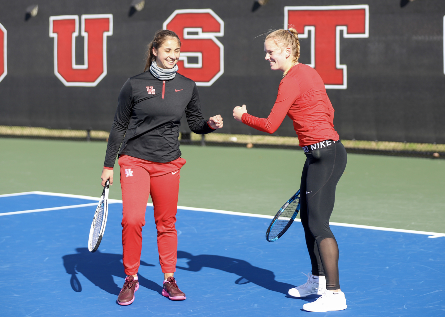 From start to finish, UH tennis dominated both of its matches against Prairie View A&M on Friday. | James Mueller/The Cougar