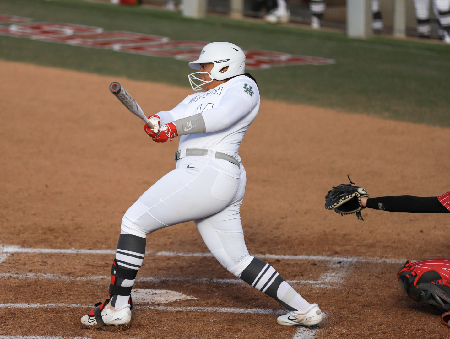 UH softball first baseman Britaney Shaw drove in eight runs on six hits over five games at the Houston Invitational. | James Mueller/The Cougar