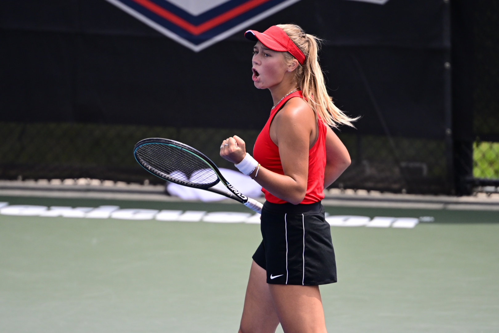 UH tennis defeated ECU in the first round of the AAC Championships on Wednesday. | Courtesy of UH athletics